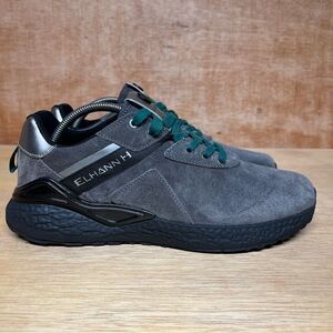 ELHANN.H Gray Black Suede Sport Trainers Sneakers Men Size 9 US, 43 EU